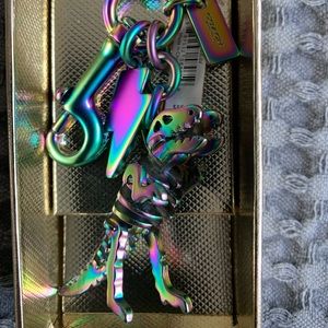 Coach Oil Slick Rexy Keychain Purse Charm